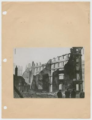 Primary view of object titled '[People Looking at Ruins]'.
