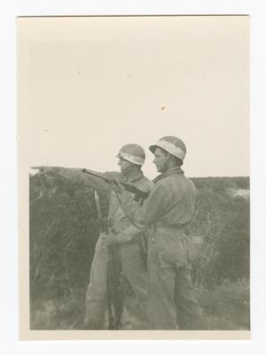 Primary view of object titled '[Soldiers in a Field with Rifles]'.