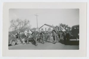 Primary view of object titled '[Military Band Marching]'.