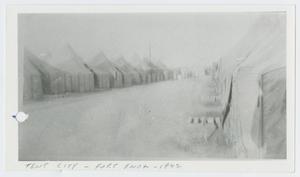 Primary view of object titled '[Tent City at Fort Knox]'.