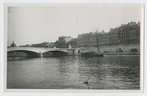 Primary view of object titled '[Bridge Over Seine River]'.