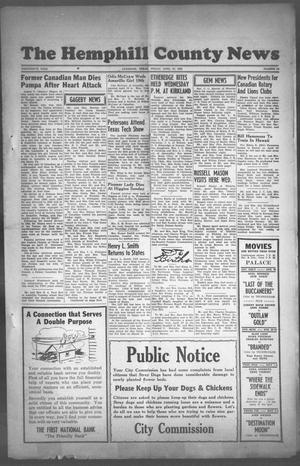 The Hemphill County News (Canadian, Tex), Vol. THIRTEENTH YEAR, No. 34, Ed. 1, Friday, April 27, 1951