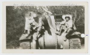 [Two Soldiers on Tank]
