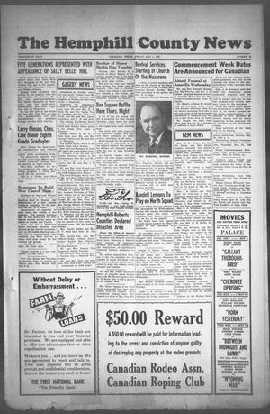 The Hemphill County News (Canadian, Tex), Vol. THIRTEENTH YEAR, No. 35, Ed. 1, Friday, May 4, 1951