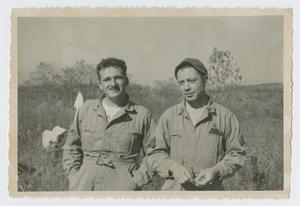 Primary view of object titled '[Two Soldiers in Field]'.