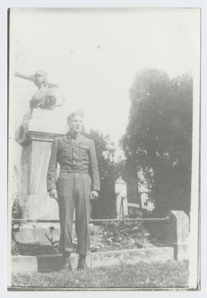 [Soldier by Statue]