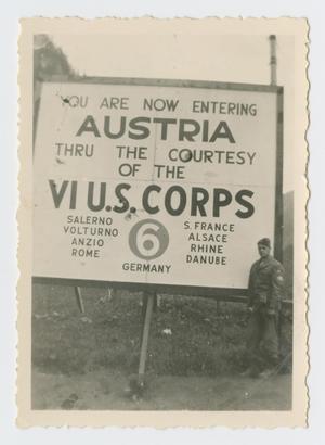 Primary view of [Sign at Austrian Border]