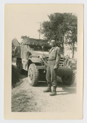 [Soldier by Half-Track]