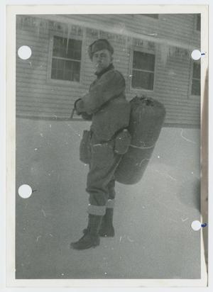 Primary view of object titled '[Bill Boes with Pack]'.