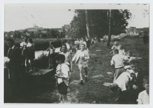 Primary view of object titled '[Children by River]'.