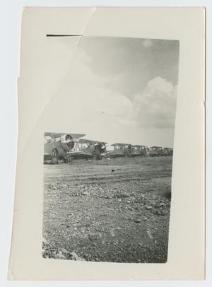 Primary view of object titled '[Line of Airplanes]'.