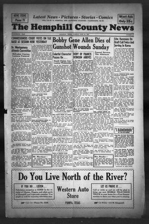 The Hemphill County News (Canadian, Tex), Vol. 14, No. 40, Ed. 1, Tuesday, June 10, 1952