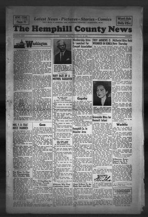 The Hemphill County News (Canadian, Tex), Vol. 15, No. 7, Ed. 1, Tuesday, October 21, 1952