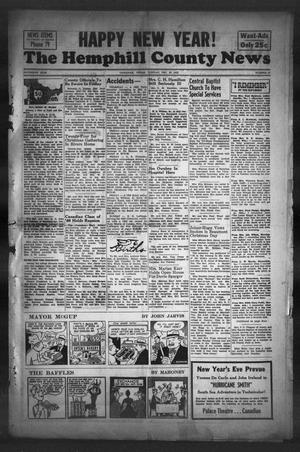 The Hemphill County News (Canadian, Tex), Vol. 15, No. 17, Ed. 1, Tuesday, December 30, 1952