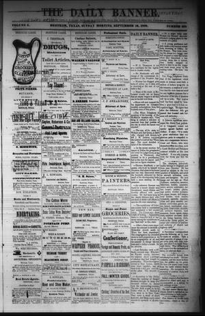 The Daily Banner. (Brenham, Tex.), Vol. 5, No. 238, Ed. 1 Sunday, September 26, 1880