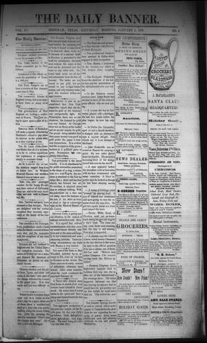 The Daily Banner. (Brenham, Tex.), Vol. 4, No. 4, Ed. 1 Saturday, January 4, 1879