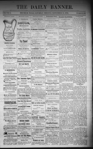 The Daily Banner. (Brenham, Tex.), Vol. 5, No. 231, Ed. 1 Saturday, September 18, 1880