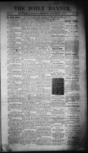 The Daily Banner. (Brenham, Tex.), Vol. 2, No. 266, Ed. 1 Wednesday, November 7, 1877