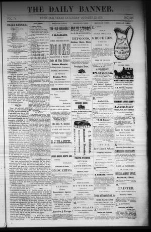 The Daily Banner. (Brenham, Tex.), Vol. 4, No. 255, Ed. 1 Saturday, October 25, 1879