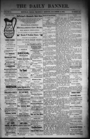 Primary view of The Daily Banner. (Brenham, Tex.), Vol. 5, No. 294, Ed. 1 Thursday, December 2, 1880