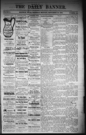 The Daily Banner. (Brenham, Tex.), Vol. 5, No. 241, Ed. 1 Thursday, September 30, 1880