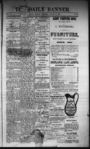 The Daily Banner. (Brenham, Tex.), Vol. 4, No. 190, Ed. 1 Sunday, August 10, 1879
