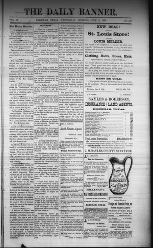 The Daily Banner. (Brenham, Tex.), Vol. 4, No. 139, Ed. 1 Wednesday, June 11, 1879