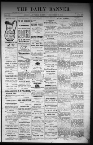 The Daily Banner. (Brenham, Tex.), Vol. 4, No. 299, Ed. 1 Tuesday, December 16, 1879