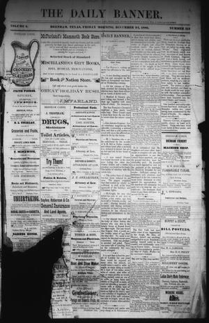 The Daily Banner. (Brenham, Tex.), Vol. 5, No. 313, Ed. 1 Friday, December 24, 1880