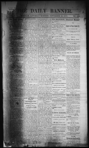 The Daily Banner. (Brenham, Tex.), Vol. 2, No. 233, Ed. 1 Saturday, September 29, 1877