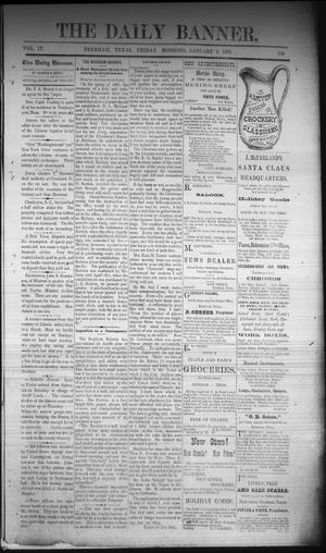 The Daily Banner. (Brenham, Tex.), Vol. 4, No. 3, Ed. 1 Friday, January 3, 1879