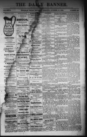 The Daily Banner. (Brenham, Tex.), Vol. 5, No. 253, Ed. 1 Thursday, October 14, 1880