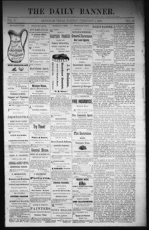 The Daily Banner. (Brenham, Tex.), Vol. 5, No. 28, Ed. 1 Sunday, February 1, 1880