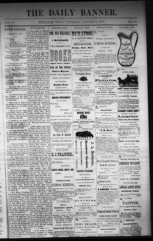 The Daily Banner. (Brenham, Tex.), Vol. 4, No. 241, Ed. 1 Thursday, October 9, 1879