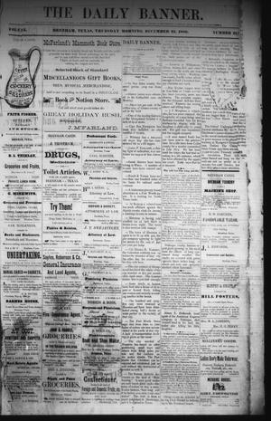 The Daily Banner. (Brenham, Tex.), Vol. 5, No. 312, Ed. 1 Thursday, December 23, 1880