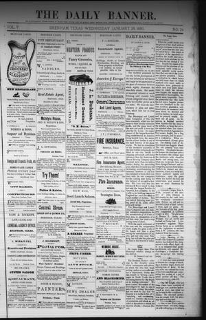 The Daily Banner. (Brenham, Tex.), Vol. 5, No. 24, Ed. 1 Wednesday, January 28, 1880