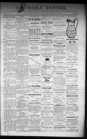 The Daily Banner. (Brenham, Tex.), Vol. 4, No. 281, Ed. 1 Tuesday, November 25, 1879