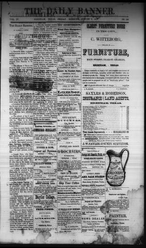 The Daily Banner. (Brenham, Tex.), Vol. 4, No. 188, Ed. 1 Friday, August 8, 1879