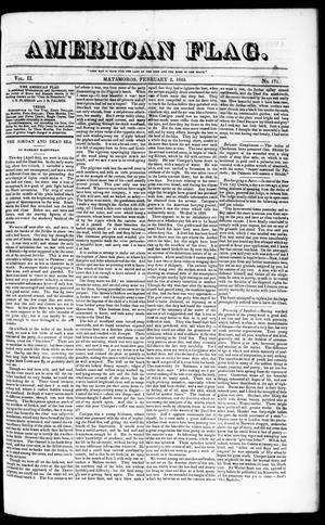 American Flag. (Matamoros, Tamaulipas, Mexico), Vol. 2, No. 171, Ed. 1 Wednesday, February 2, 1848