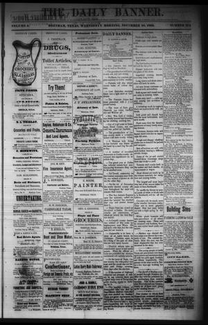 The Daily Banner. (Brenham, Tex.), Vol. 5, No. 275, Ed. 1 Wednesday, November 10, 1880