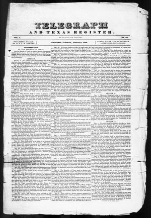 Telegraph and Texas Register (Columbia, Tex.), Vol. 1, No. 24, Ed. 1, Tuesday, August 9, 1836
