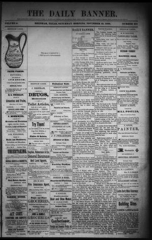 The Daily Banner. (Brenham, Tex.), Vol. 5, No. 278, Ed. 1 Saturday, November 13, 1880