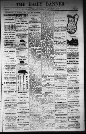 The Daily Banner. (Brenham, Tex.), Vol. 4, No. 237, Ed. 1 Saturday, October 4, 1879