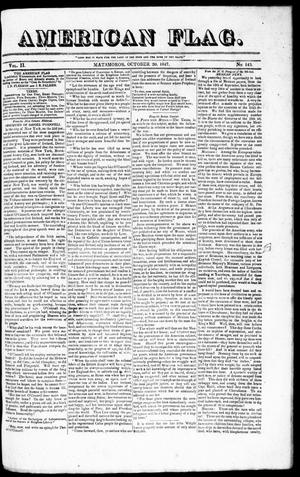 Primary view of American Flag. (Matamoros, Tamaulipas, Mexico), Vol. 2, No. 143, Ed. 1 Wednesday, October 20, 1847