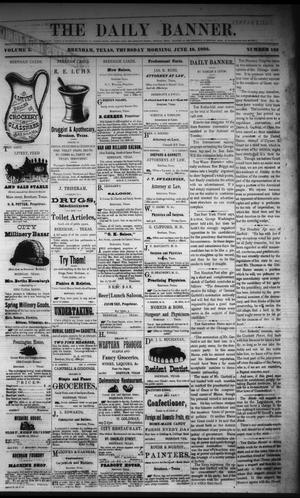 The Daily Banner. (Brenham, Tex.), Vol. 5, No. 140, Ed. 1 Thursday, June 10, 1880