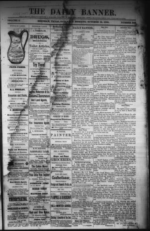 The Daily Banner. (Brenham, Tex.), Vol. 5, No. 255, Ed. 1 Saturday, October 16, 1880
