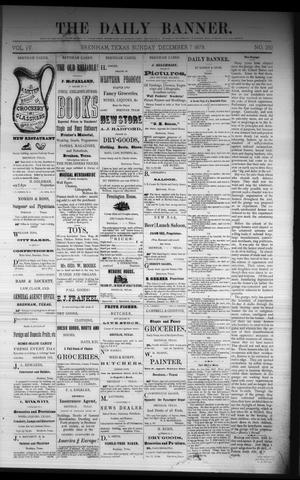 The Daily Banner. (Brenham, Tex.), Vol. 4, No. 292, Ed. 1 Sunday, December 7, 1879