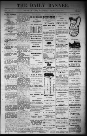 The Daily Banner. (Brenham, Tex.), Vol. 4, No. 252, Ed. 1 Wednesday, October 22, 1879