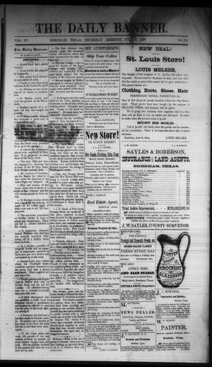 The Daily Banner. (Brenham, Tex.), Vol. 4, No. 170, Ed. 1 Thursday, July 17, 1879