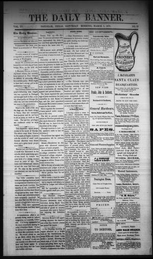 The Daily Banner. (Brenham, Tex.), Vol. 4, No. 52, Ed. 1 Saturday, March 1, 1879